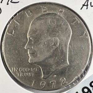 1972 D Eisenhower Type 3 Dollar IKE US Mint Coin Denver Copper Nickel Clad AU